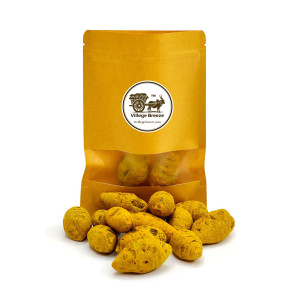 Premium Kasturi Turmeric Bulbs (Wild Haldi) – 500g | Villege Breeze